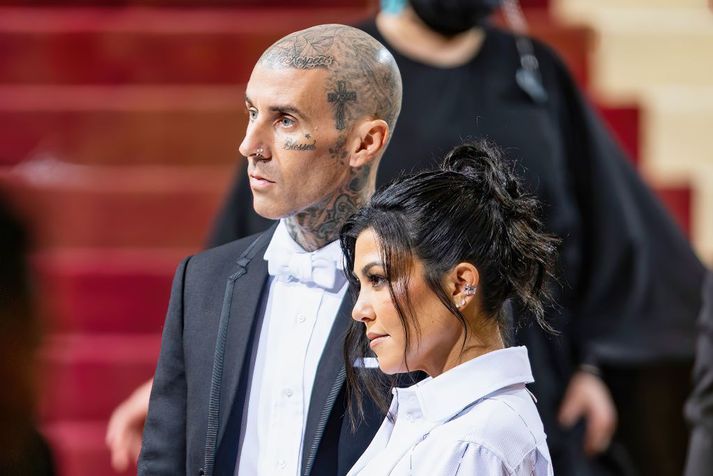 Travis Barker og Kourtney Kardashian.