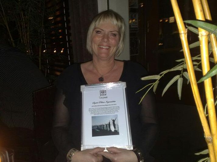 Sigrún Pálína Ingvarsdóttir fékk Jafnréttisviðurkenningu Stígamóta.