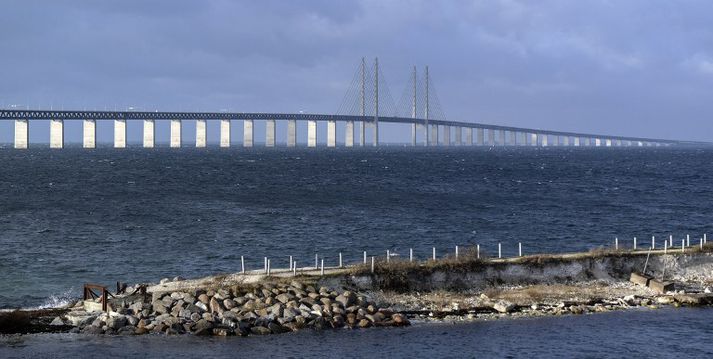 Eyrarsundsbrúin tengir Kaupmannahöfn og Malmö.