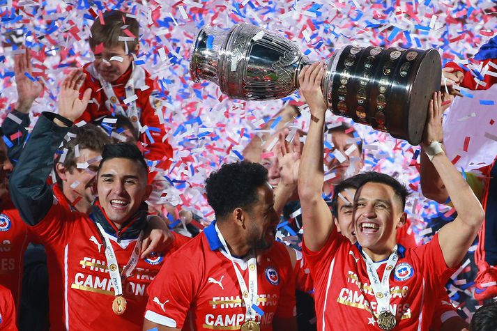 Chile vann Copa America á heimavelli í fyrra.