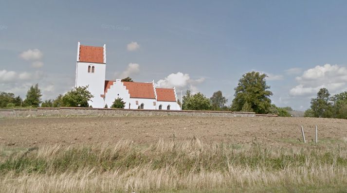 Kirkjan í Tømmerup er vestast á Sjálandi