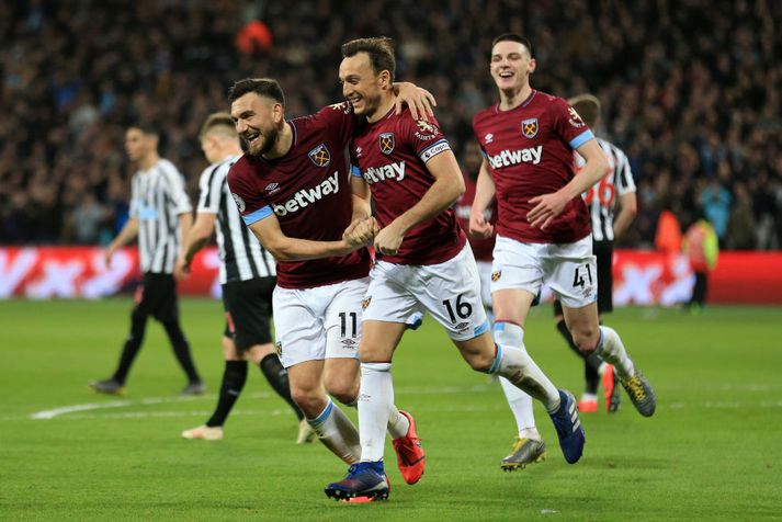 Leikmenn West Ham gátu fagnað í kvöld