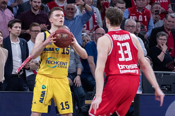 Martin Hermannsson í leik með Alba Berlin.