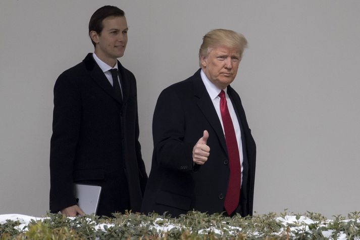 Jared Kushner með tengdaföður sínum, Bandaríkjaforsetanum Donald Trump.