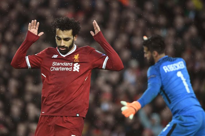 Salah var á eldi í kvöld.