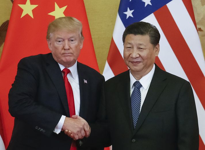 Donald Trump og Xi Jinping, forsetar Bandaríkjanna og Kína.