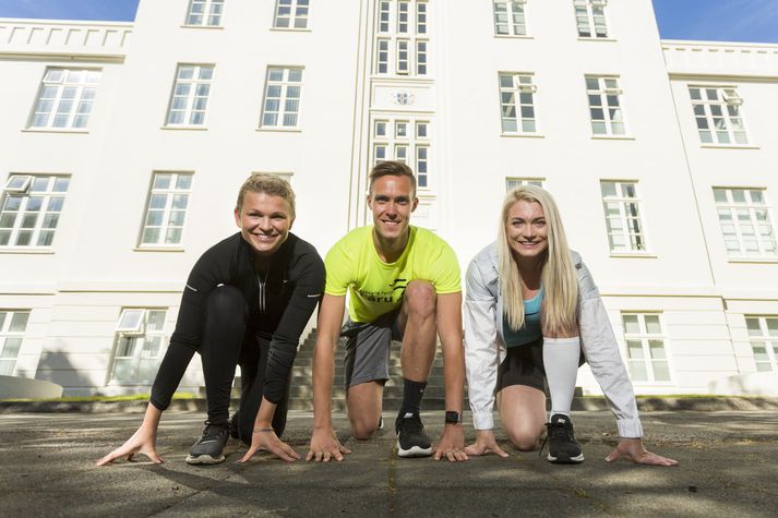 Agnes Ferro, Leifur Grétarsson og Gyða Kristjánsdóttir eru meðal þeirra sem hafa skráð sig í Reykjavíkurmaraþonið.