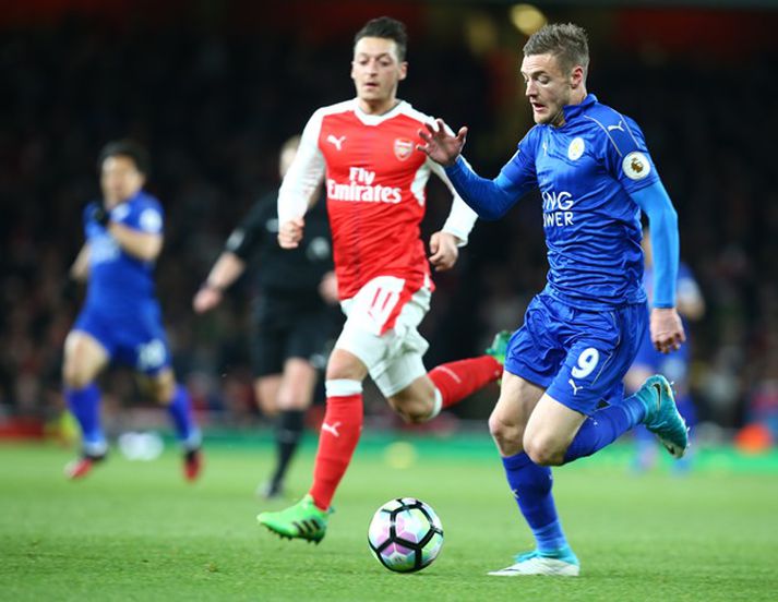 Jamie Vardy og félagar sækja Arsenal heim í upphafsleik ensku úrvalsdeildarinnar tímabilið 2017-18.