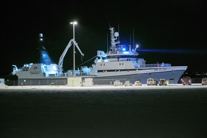 Polar Nanoq var snúið við til hafnar eftir að grunur vaknaði um að um borð væri sá sem bæri ábyrgð á hvarfi Birnu Brjánsdóttur.