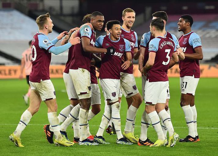 West Ham fagnar í kvöld.