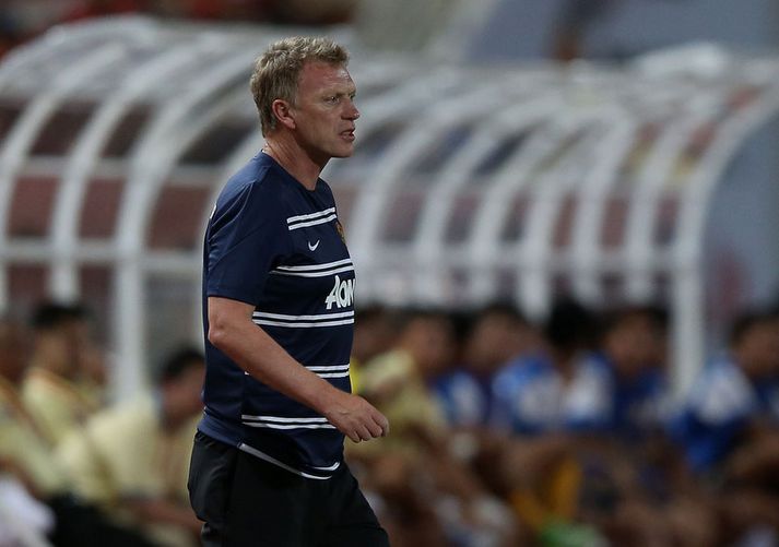 David Moyes á hliðarlínunni í dag.