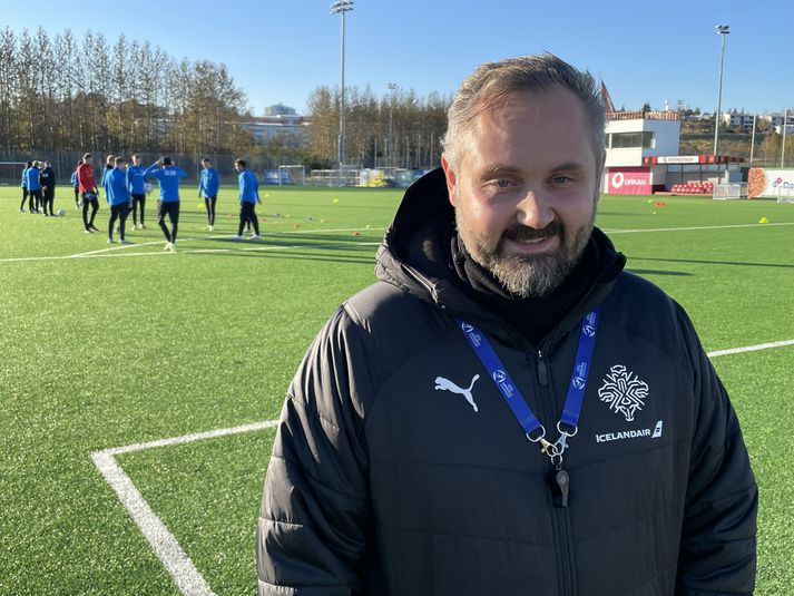 Davíð Snorri þjálfar íslenska U-21 árs landsliðið.