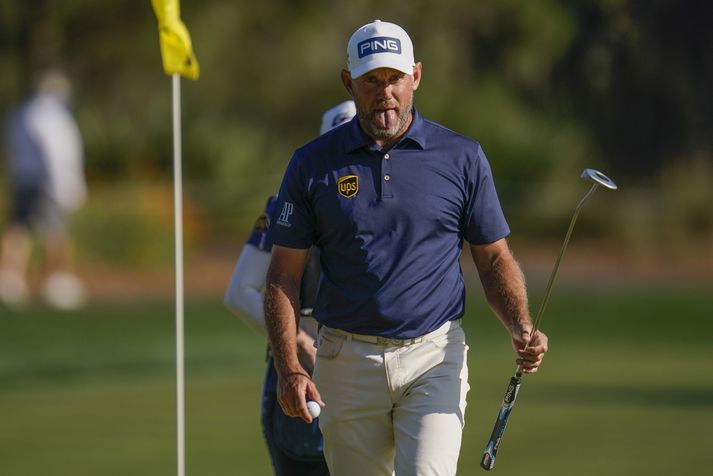 Lee Westwood hefur verið lengi að og nálgast fimmtugt.