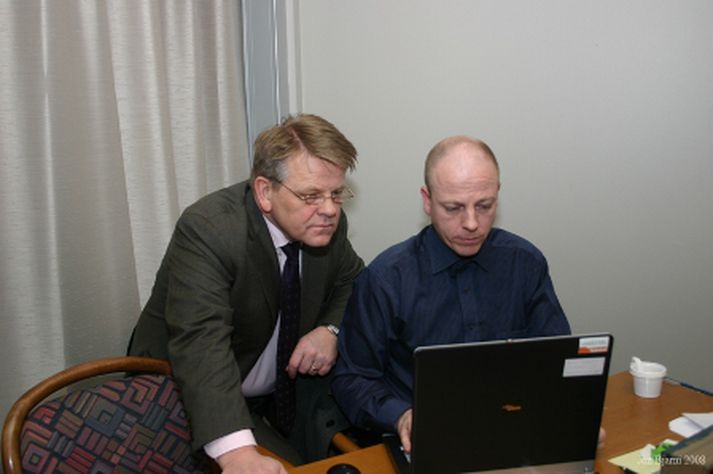 Björgólfur Jóhannsson opnaði nýja heimasíðu.