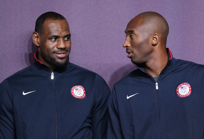 LeBron James og Kobe Bryant.