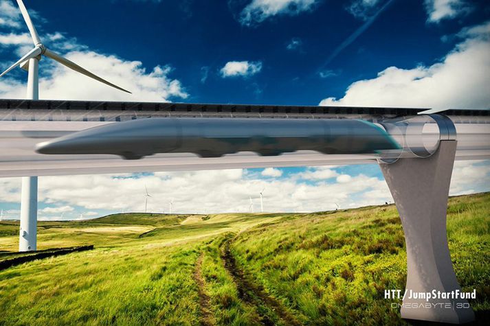 Hyperloop hraðlest.