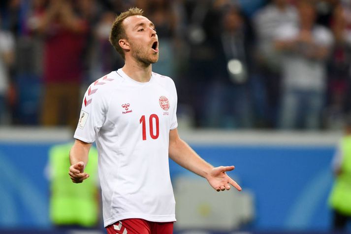 Eriksen skoraði tvö mörk í dag