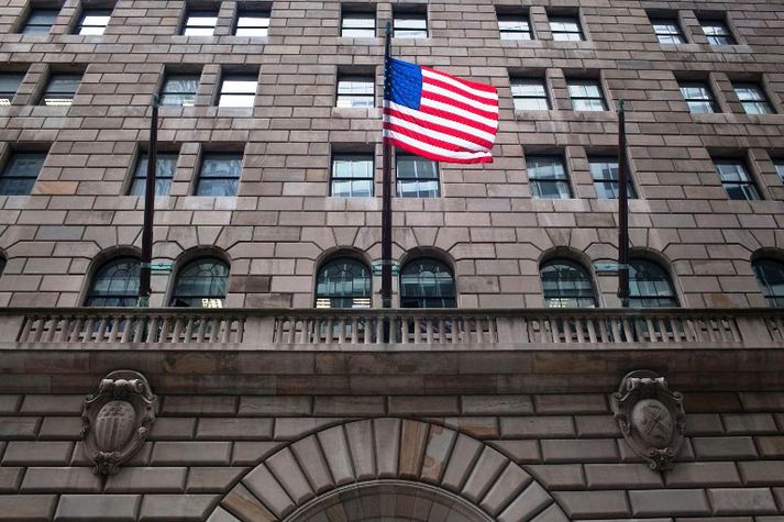 Seðlabanki Bandaríkjanna í New York.