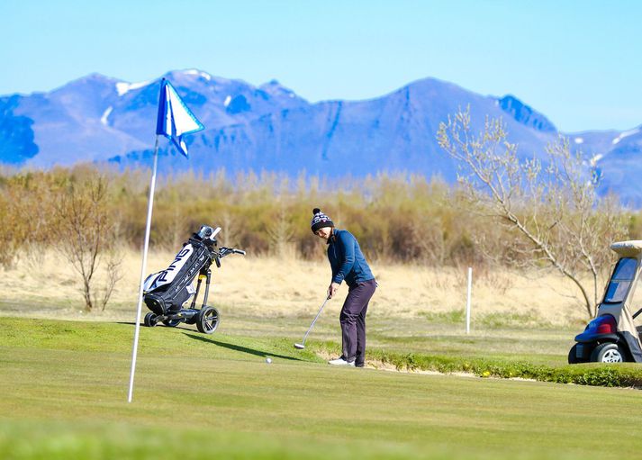 Guðrún Brá spilaði flott golf um helgina.