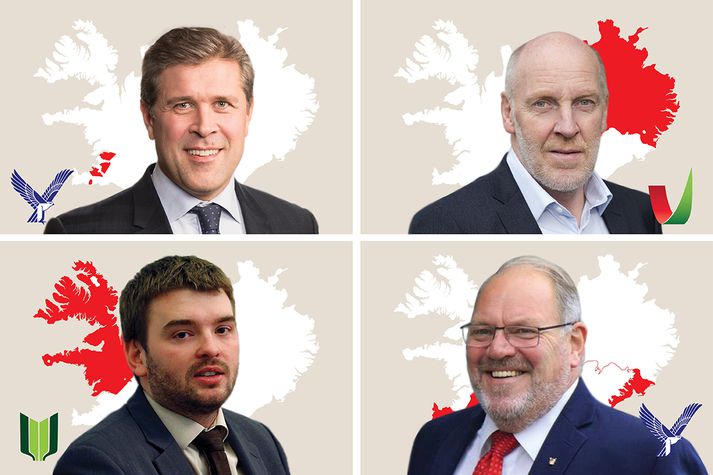 Þingmennirnir sem oftast voru strikaðir út í fjórum af sex kjördæmum landsins.