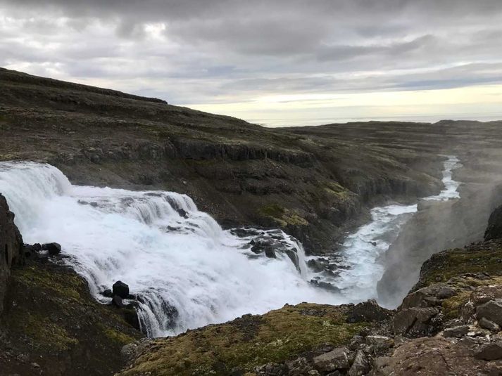 Ágóði af sýningu kvikmyndarinnar Kona fer í stríð fer til náttúruverndarsamtakanna Rjúkandi og verndun fossana í Ófeigsfirði. Þessi mynd er af fossinum Rjúkandi.