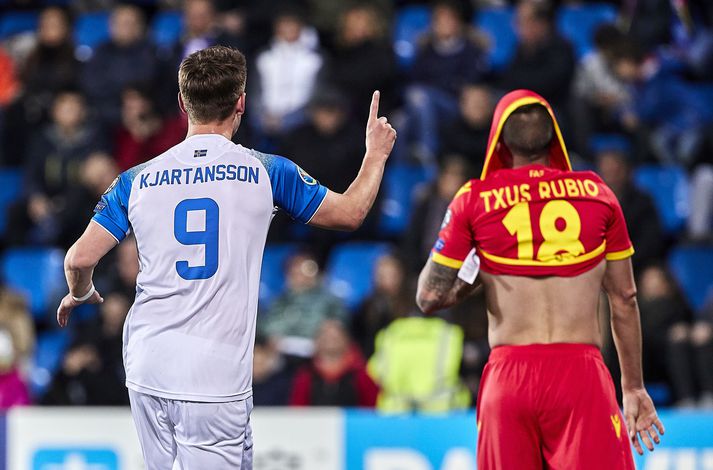 Viðar Örn Kjartansson var á skotskónum í dag.