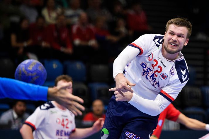 Tobias Gröndahl tryggði Noregi jafntefli við Danmörku í dag.