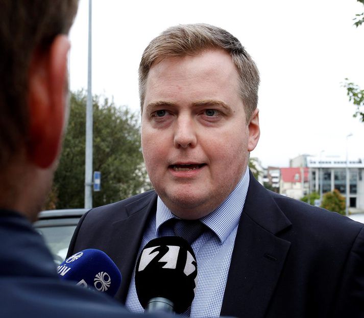 Sigmundur Davíð Gunnlaugsson er formaður Framsóknarflokksins.