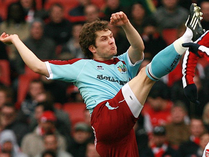 Jóhannes Karl Guðjónsson og félagar í Burnley eiga enn möguleika á að fara upp.