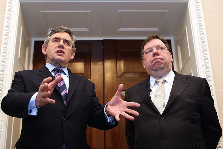 Gordon Brown og Brian Cowen
Fá lítinn hljómgrunn.
fréttablaðið/AP