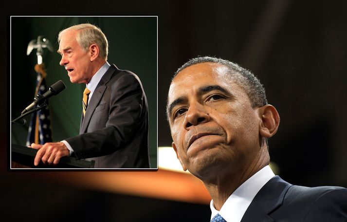"Sannleikurinn eru svik í heimsveldi lyganna," segir Ron Paul. Hann hefur verið mjög gagnrýninn á ríkisstjórn Barack Obama.