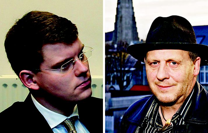 Stefáns Einars Stefánssonar, fyrrverandi formaður VR (t.v.), og Reynir Traustason, ritstjóri DV.