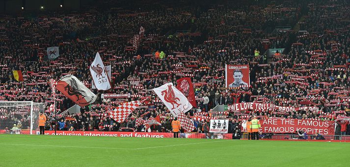 Einstök stemning er á Anfield og eru fjölmargir íslenskir stuðningsmenn að fara um helgina að sjá leik gegn Swansea.