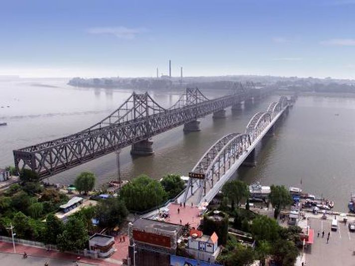 Kínverska borgin Dandong.