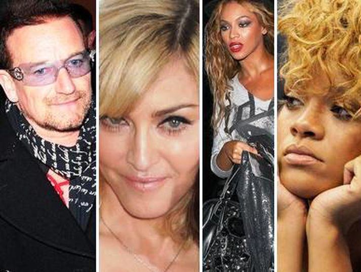 Tónlistarmenn sem koma fram eru Madonna, Beyoncé, Wyclef Jean, Bruce Springsteen, Coldplay, Bono, Jay-Z, Rihanna, Emeline Michel, Jennifer Hudson, Mary J. Blige, Shakira, Sting, Alicia Keys, Christina Aguilera, Dave Matthews, John Legend, Justin Timberlake, Stevie Wonder og Taylor Swift.