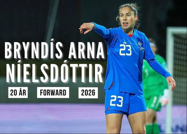 Bryndís Arna Níelsdóttir skoraði tvö mörk í sigri Växjö um helgina.