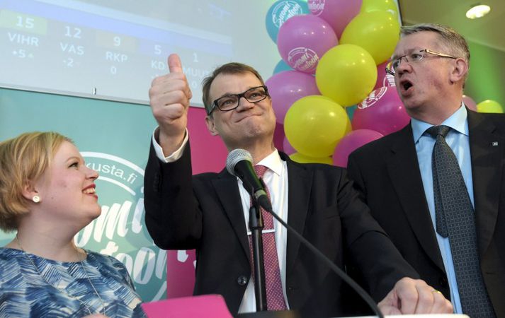 Juha Sipilä, leiðtogi Miðflokksins.