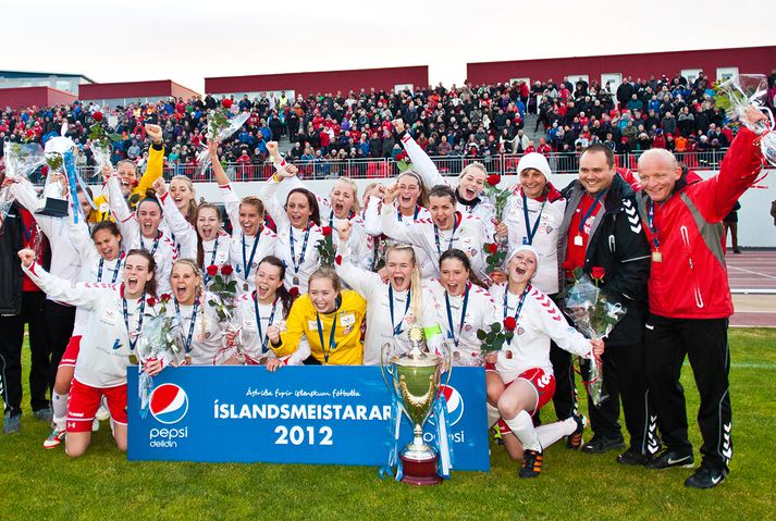 Þór/KA varð Íslandsmeistari árið 2012.