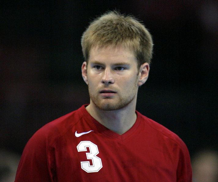 Kristján í leik með Íslandi á ÓL í Aþenu árið 2004.
