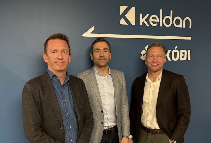 Thor Thor, forstjóri Kóða, Davíð Stefánsson, fjárfestingarstjóri hjá VEX, og Benedikt Ólafsson, einn eigenda VEX.