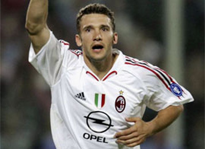 Shevchenko var ótrúlegur með Milan í kvöld og skoraði fjögur mörk
