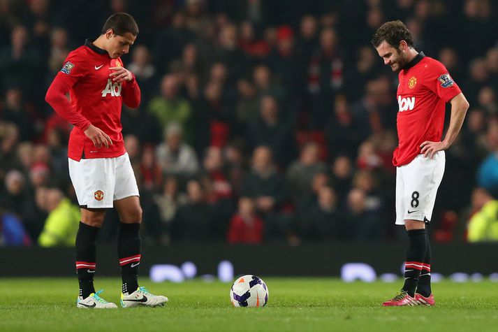 Juan Mata og Javier Hernandez.