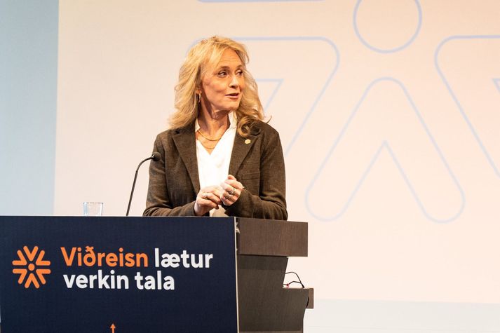 Þorgerður Katrín er ein í framboði til formanns Viðreisnar og því sjálfkjörin.