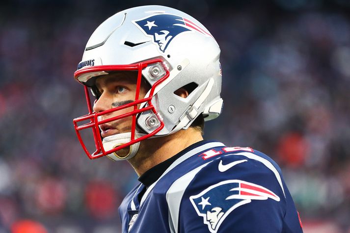 Tom Brady gerði garðinn frægan með Patriots á sínum tíma