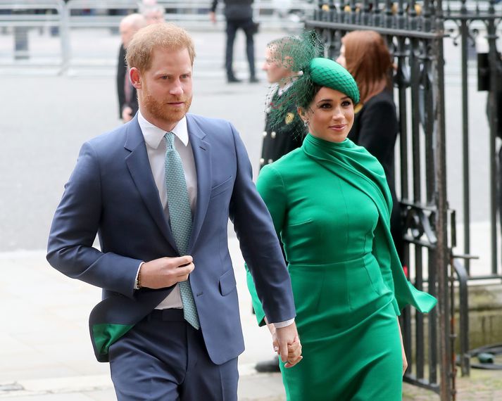 Harry og Meghan í Lundúnum.