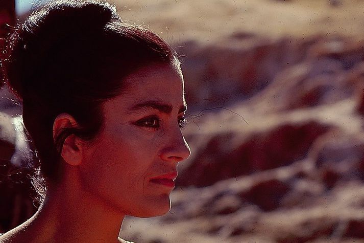 Irene Papas í kvikmyndinni Konurnar frá Tróju frá árinu 1971.