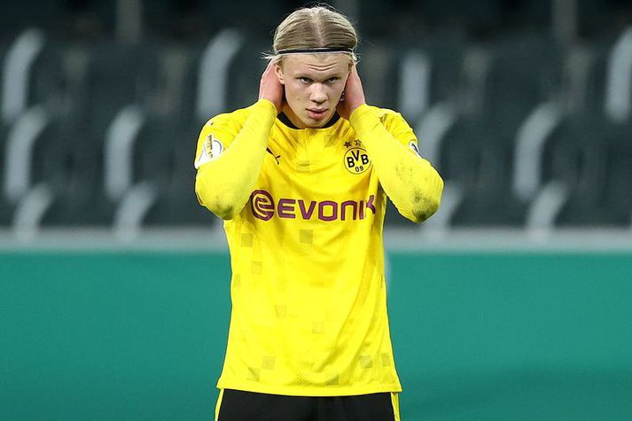 Erling Haaland er kominn með 27 mörk í 27 leikjum með Dortmund í öllum keppnum á þessu tímabili.