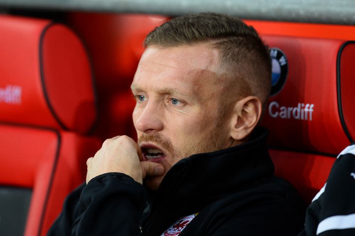 Craig Bellamy fékk rautt gegn Swansea.