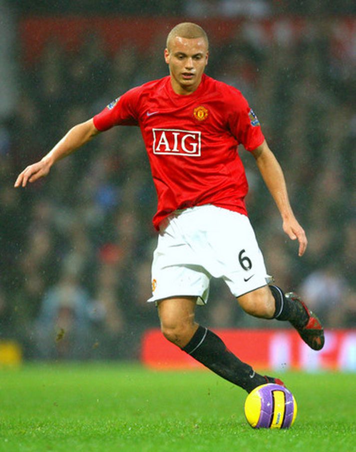 Wes Brown í leik með Manchester United.