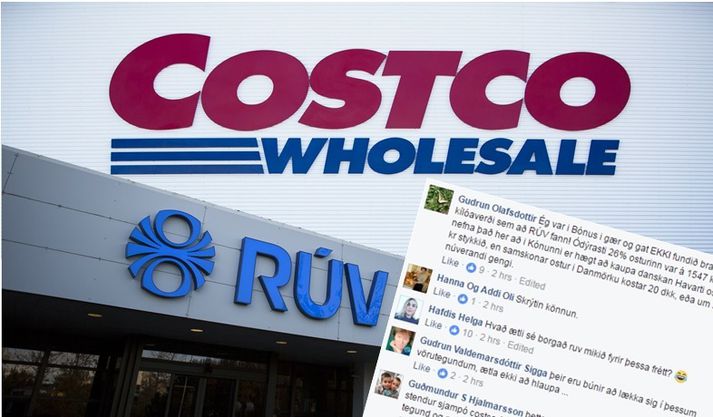 Verðkönnun RÚV hefur vakið verulega athygli og reiði meðal þeirra sem vilja standa með Costco fram í rauðan dauðann.